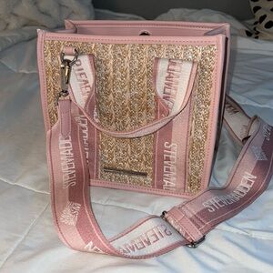 Steve Madden BWEBBER 'Most Popular' Crossbody Tote Bag Guitar Strap/Coin Purse